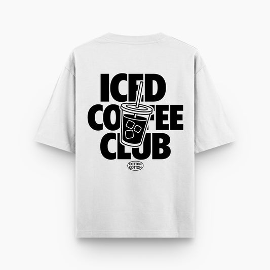 Iced coffee club unisex oversized t-shirt